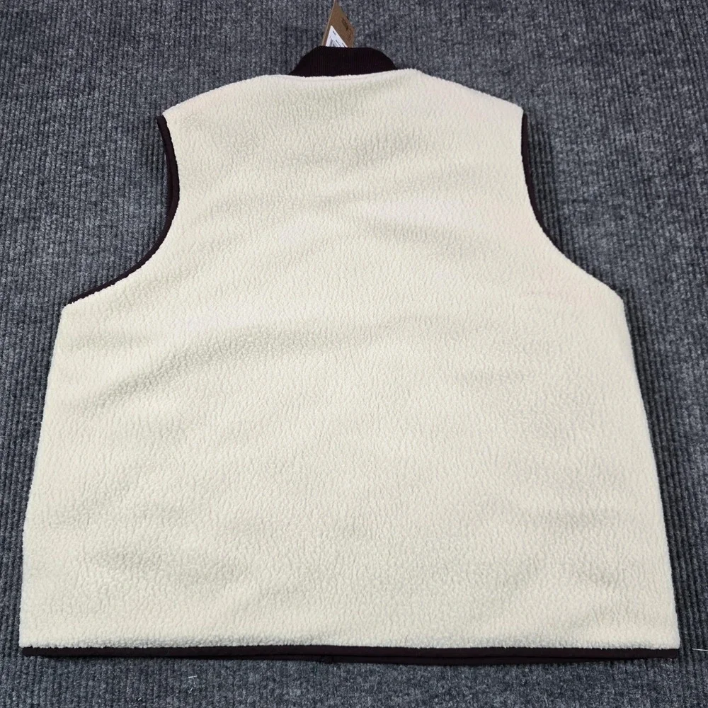 The North Face Cuchillo Vest Womens XXL Brown Quilted Reversible Sherpa Outdoor